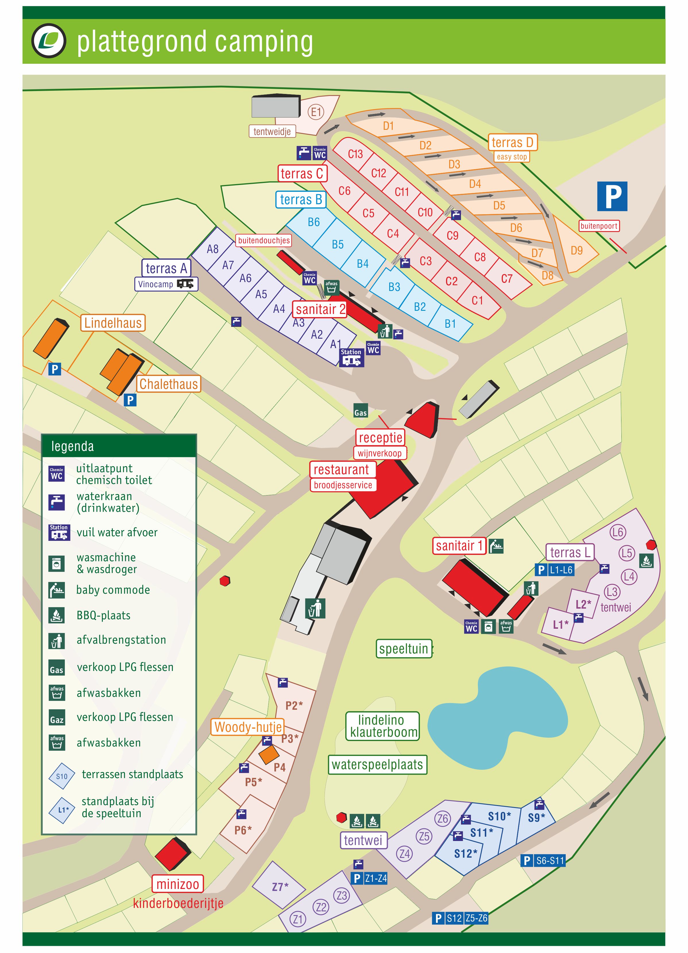 Camping Lindelgrund Plattegrond